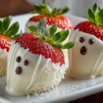 White Chocolate Ghost Strawberries