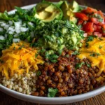 Easy Lentil Taco Bowls
