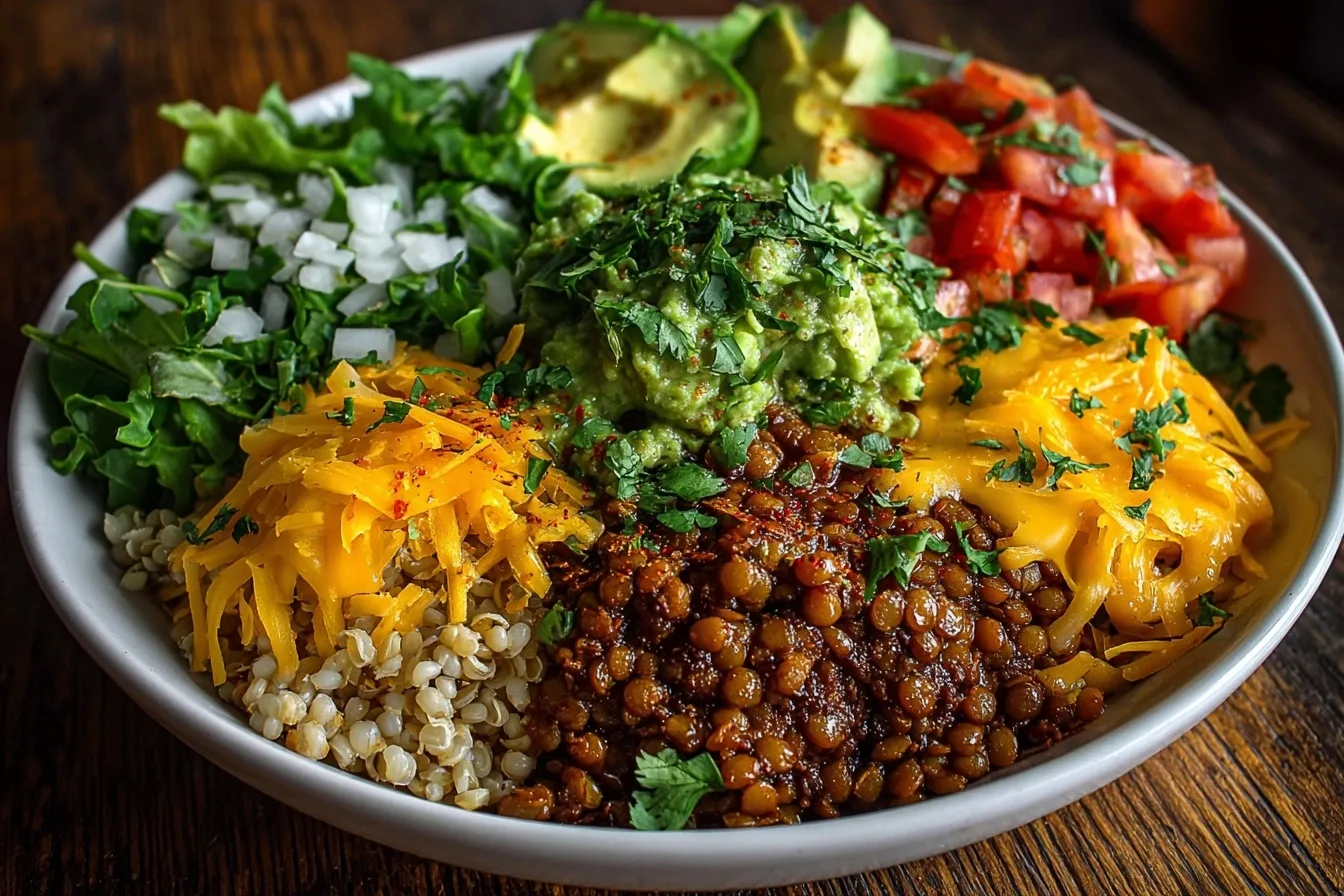 Easy Lentil Taco Bowls