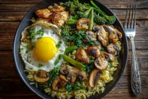 One-Pan High Protein Vegetarian Dinner