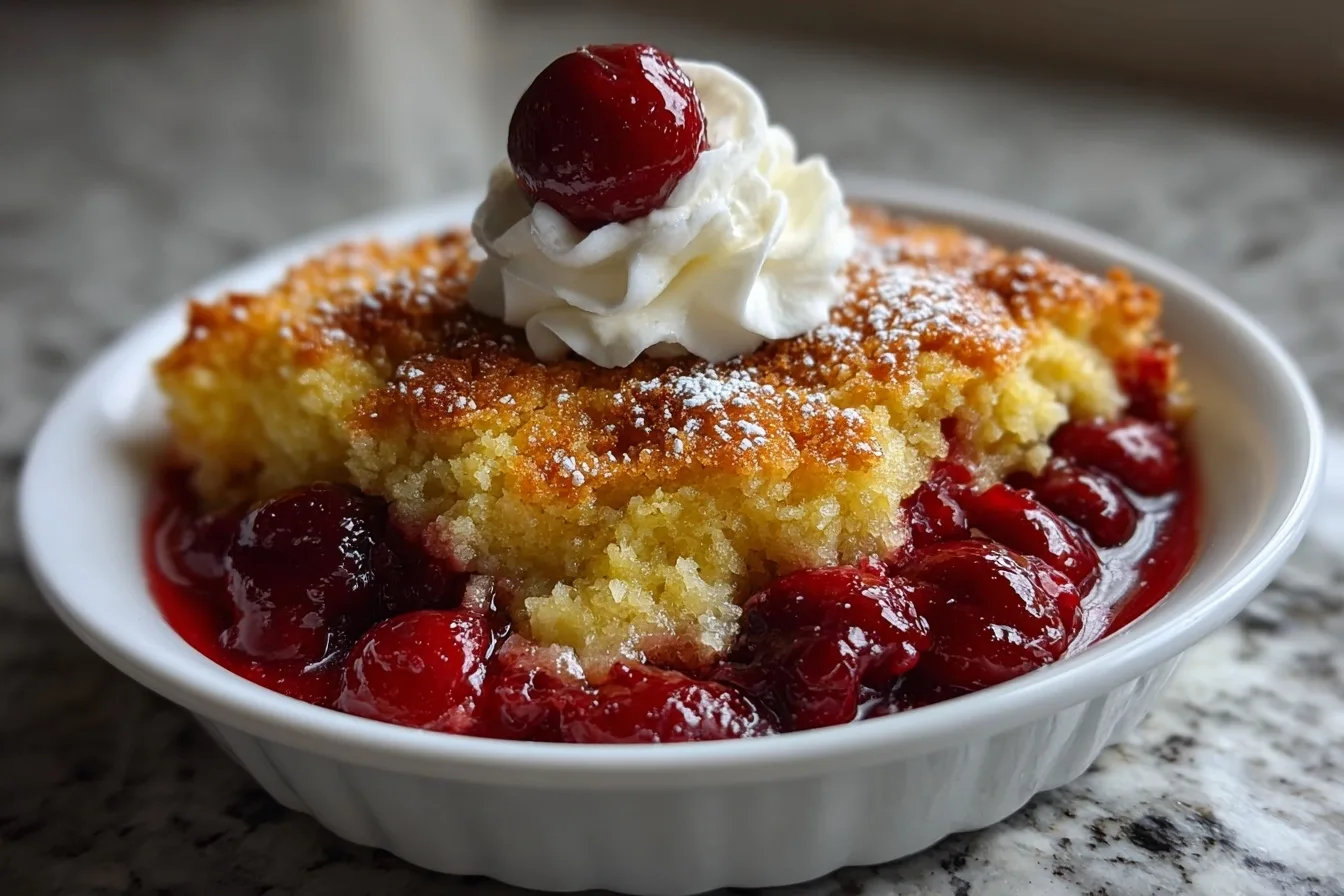 Easy Cherry Dump Cake