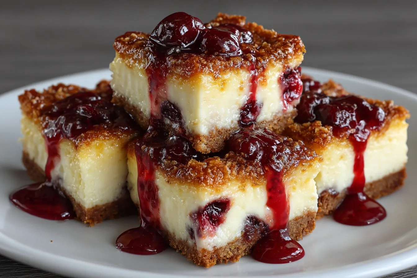 The Ultimate Easy Cherry Cheesecake Bars Recipe