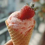 Healthy Strawberry Ice Cream