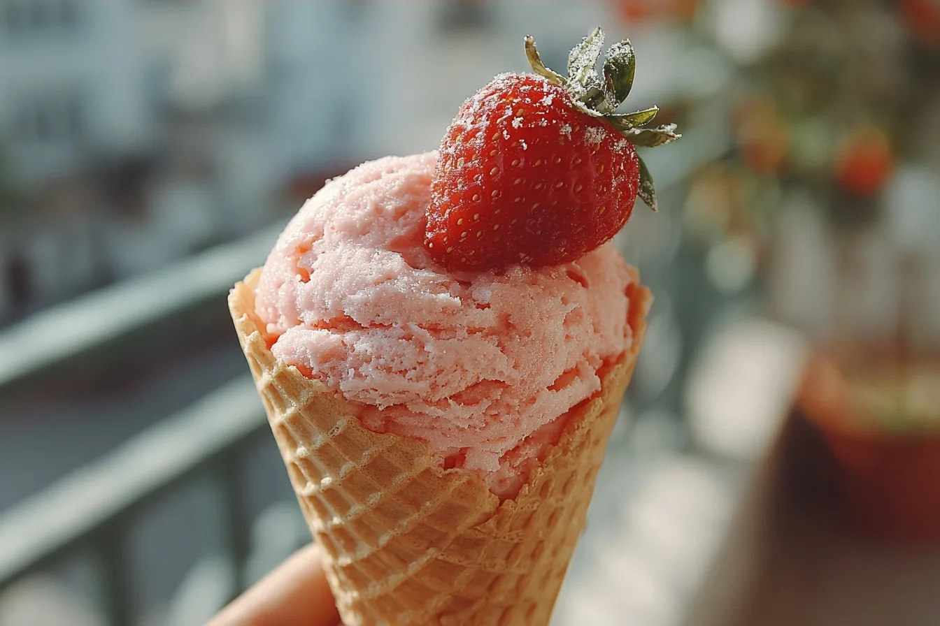 Healthy Strawberry Ice Cream