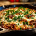 20-Minute Lazy Chicken Parmesan Skillet