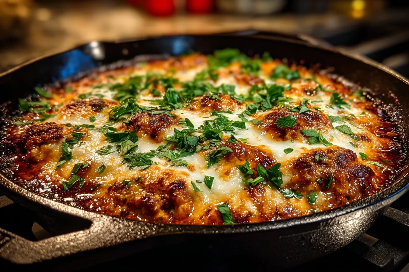 20-Minute Lazy Chicken Parmesan Skillet