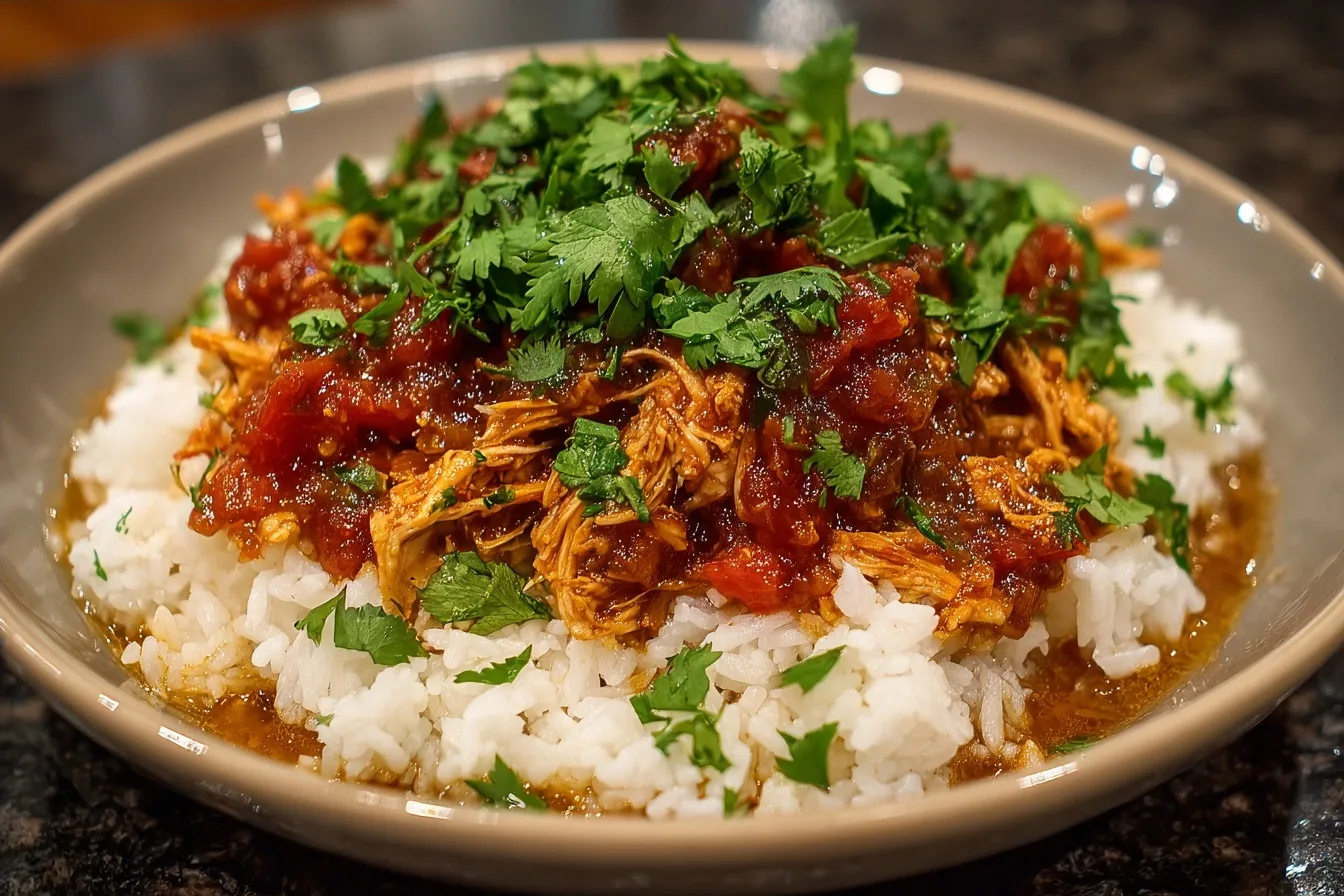 Easy Dump-and-Go Crockpot Salsa Chicken