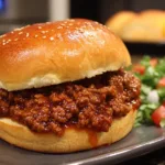 Crockpot Ground Beef Sloppy Joes