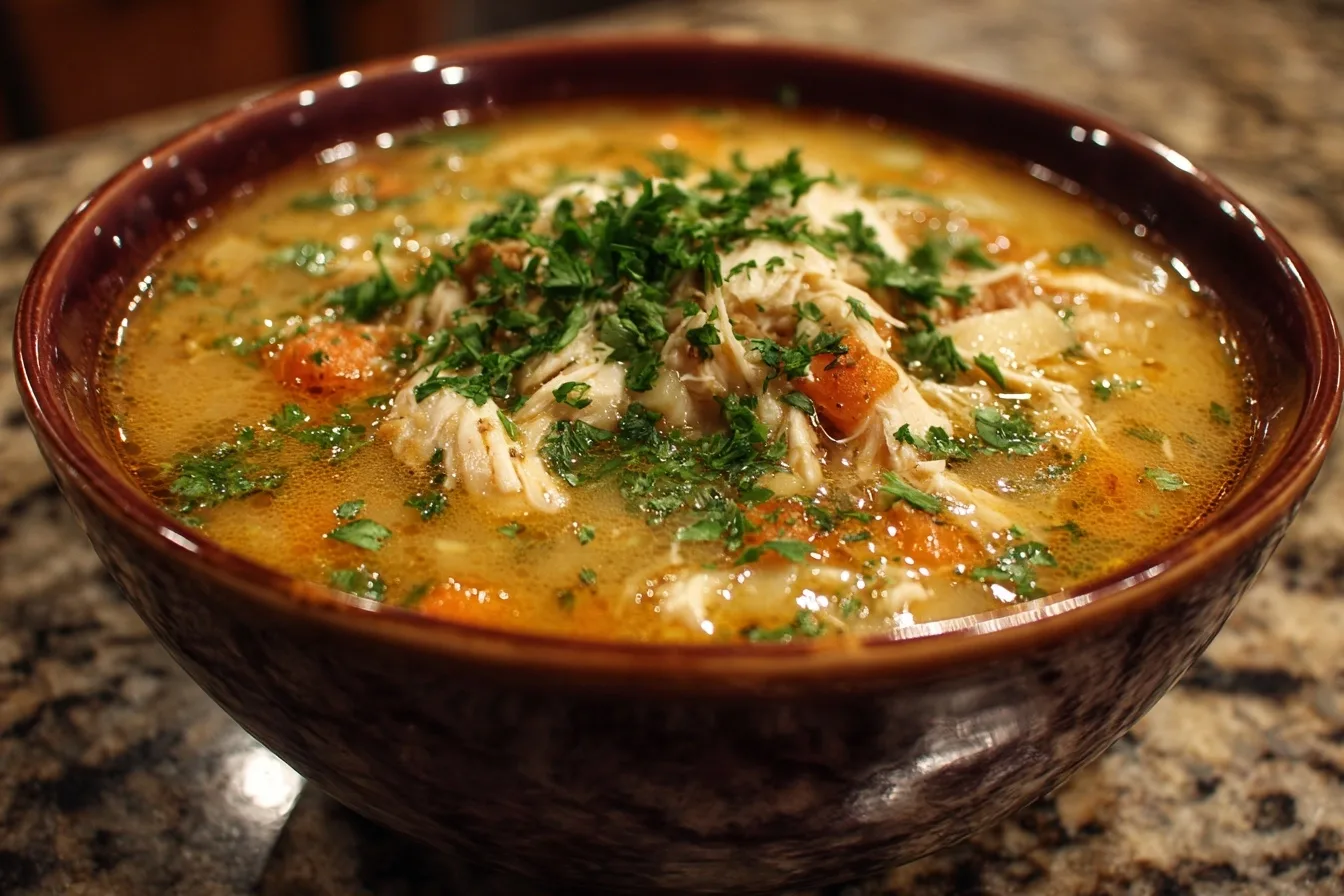 High Protein Crockpot White Chicken Chili
