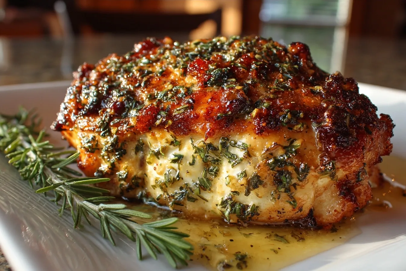 Slow Cooker Garlic Butter Herb Chicken Breast