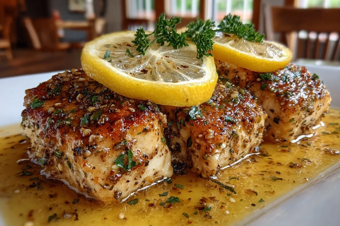 High Protein Crockpot Lemon Pepper Chicken