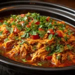 High Protein Crockpot BBQ Pulled Chicken