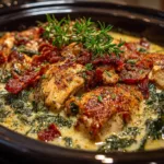 Slow Cooker Tuscan Creamy Chicken