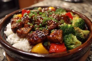 Slow Cooker Chicken Teriyaki and Vegetables