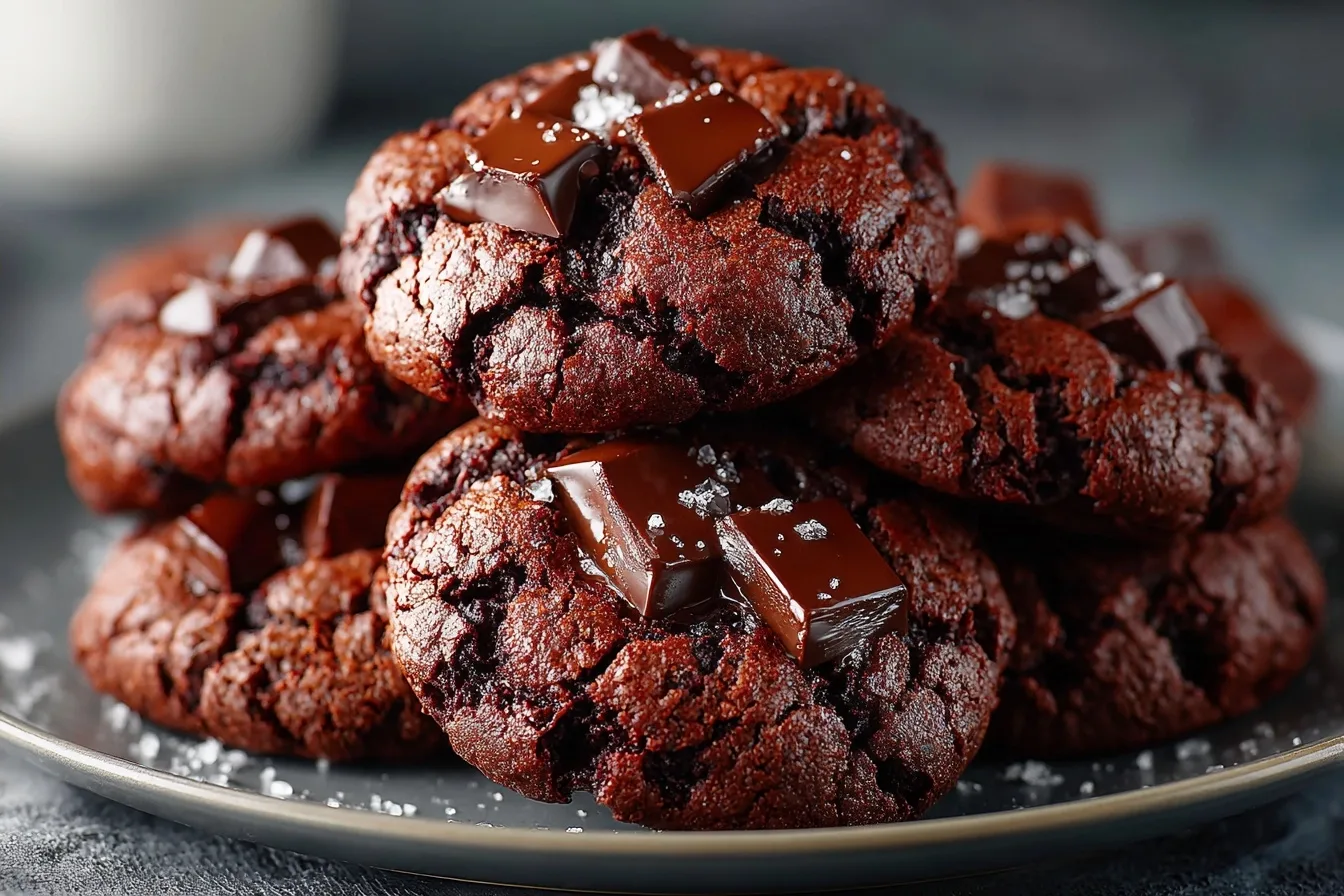 Low-Carb Chewy Flourless Chocolate Cookies