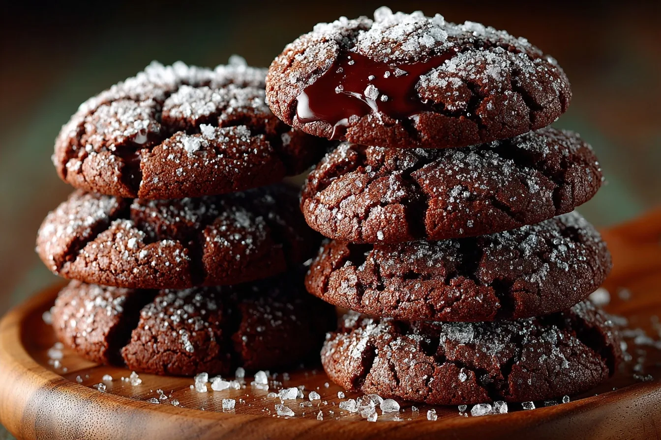Grain-Free Chocolate Fudge Crinkle Cookies