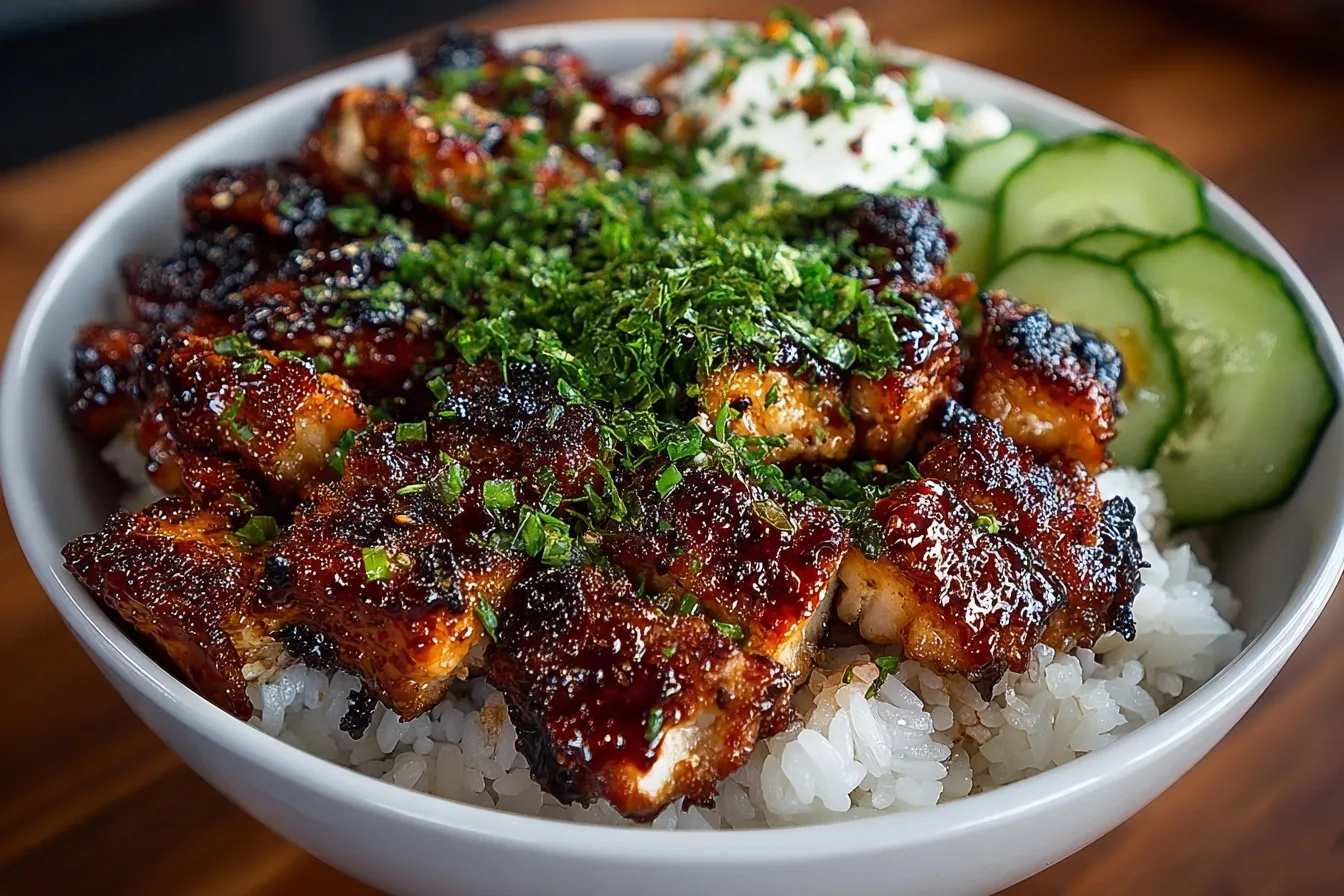 Super Easy Teriyaki Chicken Rice Bowl