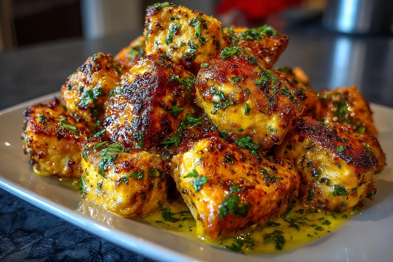 Fast 15-Minute Garlic Butter Chicken Bites