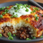 Cheesy Ground Beef and Rice Skillet