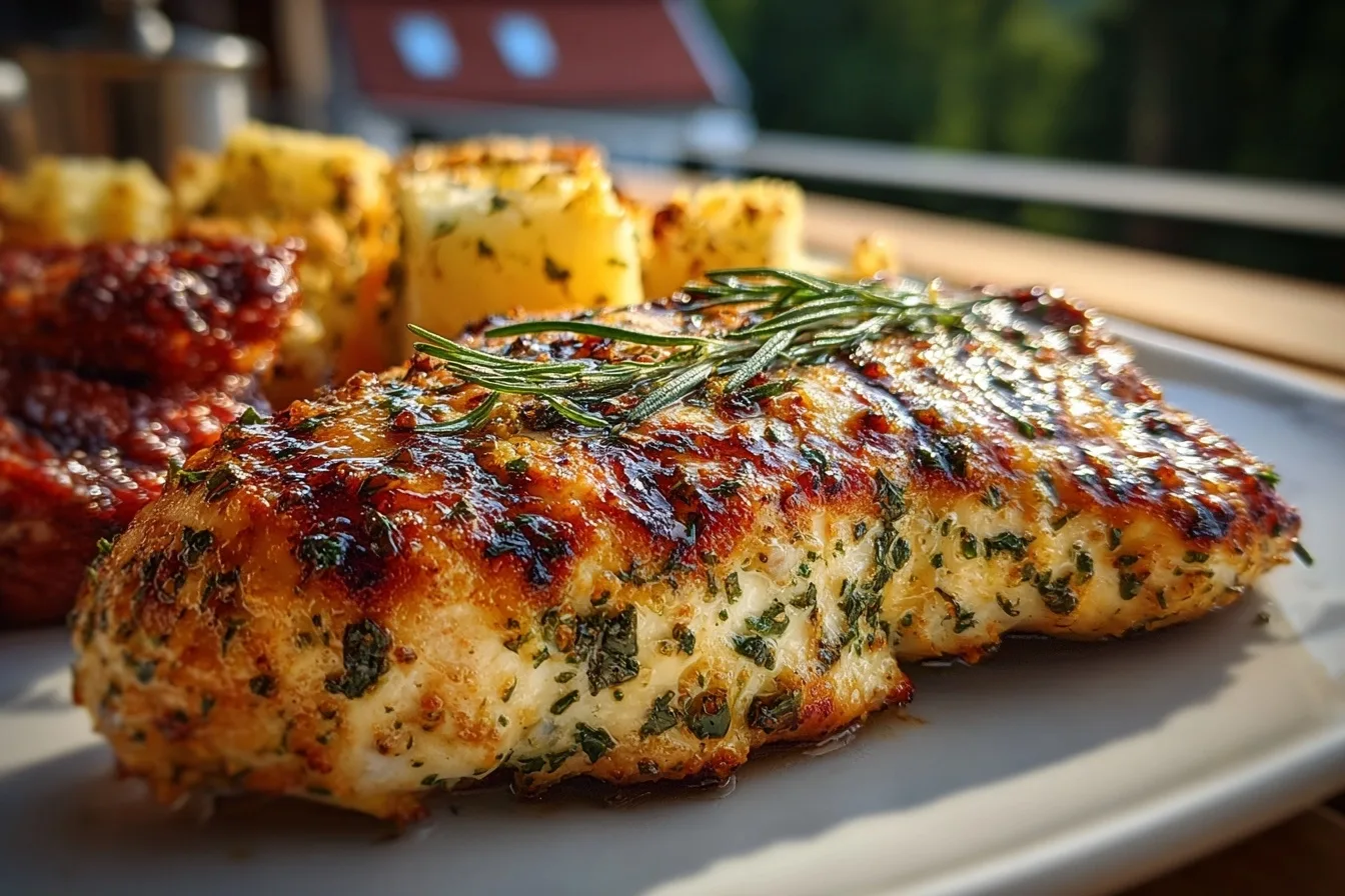 Garlic Herb Grilled Chicken Breast