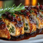 Balsamic Glazed Stuffed Chicken Breast Recipe