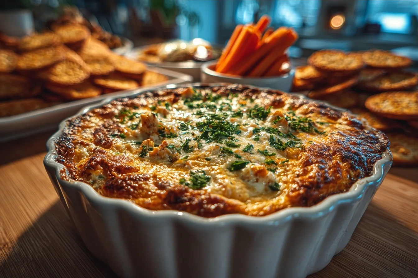 Easy Oven Baked Buffalo Chicken Dip Recipe