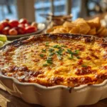 5-Ingredient Oven Baked Buffalo Chicken Dip