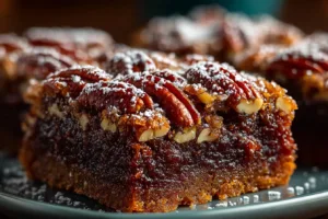 Decadent Pecan Pie Brownies