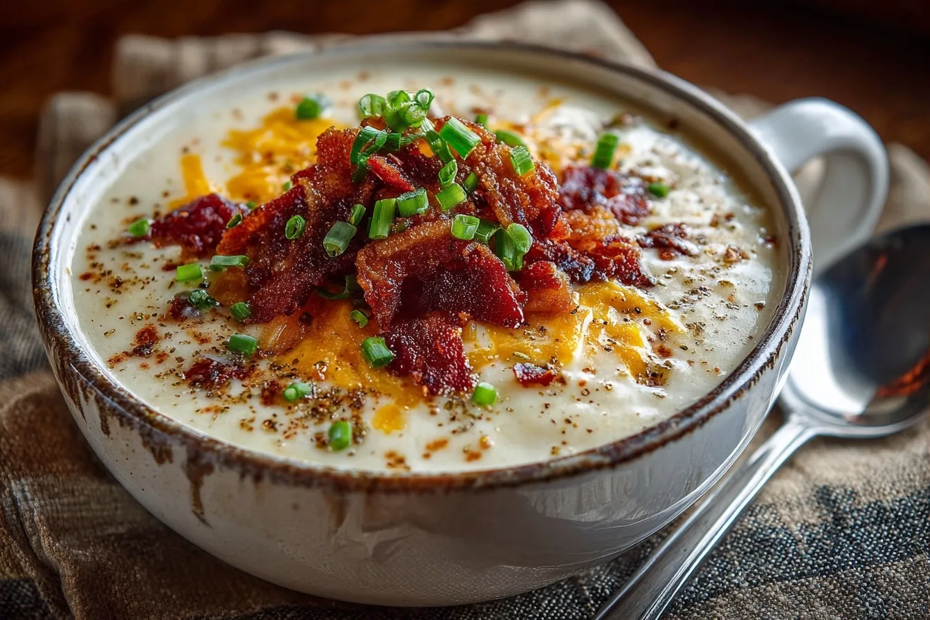 Loaded Baked Potato Soup Recipe: Comfort in a Bowl