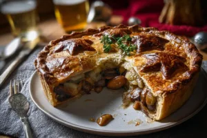 Vegetarian Chestnut and Mushroom Pie Recipe