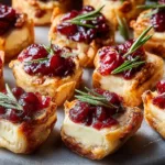 Cranberry Brie Bites Christmas Recipe Appetizer