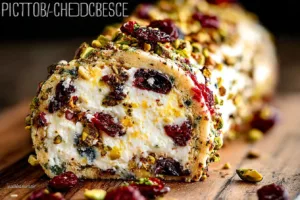 Goat Cheese Log with Pistachios & Cranberries