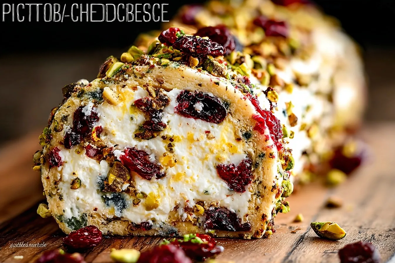 Goat Cheese Log with Pistachios & Cranberries